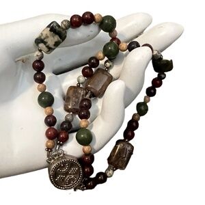 Handmade Mixed ‎ Multicolor Gemstone Chakra Bead Bracelet